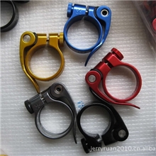 自行车阳极座管夾、束仔束圈快拆管束31.8MM和34.9MM多色