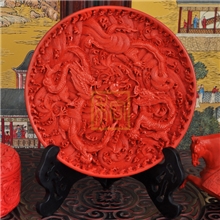 和合局漆器10寸观赏盘加工定制礼品外贸出口厂家直营漆器盘子