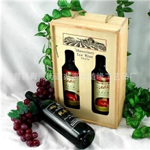 【企业集采】曹县厂家供应双只木制酒盒六支木质葡萄酒盒