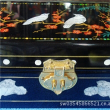 手工木制工艺品平遥推光漆器喜鹊登梅首饰盒