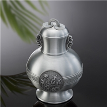 纯锡茶叶罐锡制茶叶罐锡器工艺品平安茶韵茶叶罐