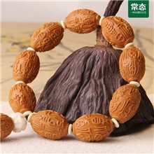 常态百福图橄榄胡橄榄核雕刻核雕精品送老人生日礼物手串