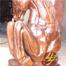 特价出售装修大型摆件全手工木质礼品马头高档家居摆件