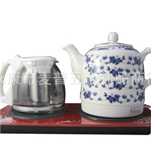 陶瓷电热水壶益身王玻璃底板陶瓷电热水壶套装电水壶热水壶