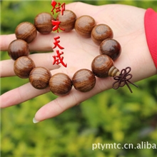 金丝檀同料顺纹佛珠礼品男士手串提珠红木车挂佛珠手链