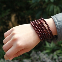 小商品檀木佛珠手链5mm6mm216颗刻佛字饰品饰品佛珠批发