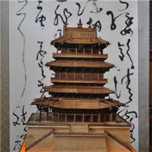 聚轩达礼品桃木鹳雀楼1：200