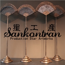 【星工产】御用宫廷扇子可定制尺寸中式铁扇摆件工艺摆件