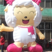 喜羊羊充气卡通气模人充气圣诞老人广告气模型定做批发虹飞扬气模