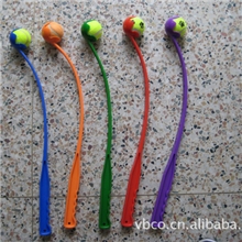 宠物抛掷玩具*抛球杆*塑料*带网球