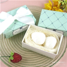 供应畅销淘宝创意结婚回礼品游戏奖品蓝色贝壳礼品香皂礼盒装