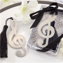 批发欧式创意礼品商务礼品婚庆用品创意小礼品婚庆回礼音乐符书签