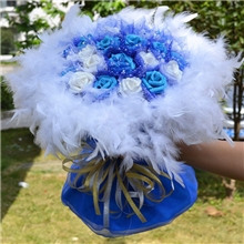 圣诞节新奇特礼品地摊批发节庆用品创意热销仿真花塑料花D61