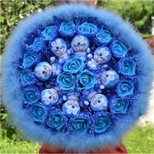 创意情人节礼物机器猫卡通花束混批代理加盟一件代发批发D57