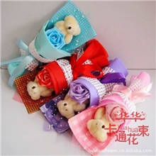 华华卡通花束最新款平面单只小熊公司活动馈赠佳品节日礼物