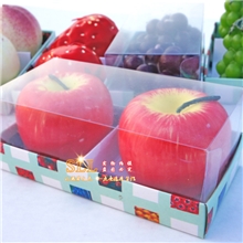 批发仿真苹果热销各种水果仿真蜡烛苹果蜡烛/2个装圣诞平安果