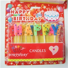厂家直销优质字母蜡烛happbirthday画点生日字母蜡烛