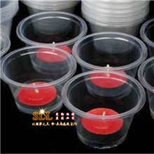 供应批发蜡烛杯调料杯蜡烛摆图套餐一次性塑料杯摆图蜡烛必备