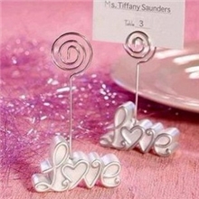 淘宝热销婚庆LOVE席位夹座位席位卡夹礼品袋装婚礼用品