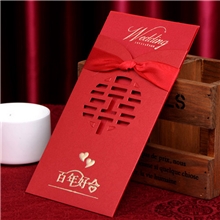 月销千件镂空双喜婚庆请柬结婚喜帖请帖喜庆婚礼用品10个装