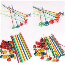 气球秆批发气球配件27CM气球托杯装饰气球支撑使用乳胶气球