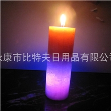 厂家LED七彩渐变蜡烛电子蜡烛七彩蜡烛灯变色蜡烛香味蜡烛