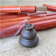 紫砂葫芦插香座福禄香插香道配件香插线香盘香通用香炉