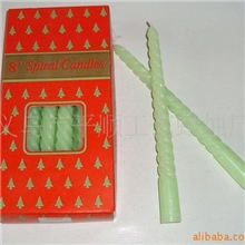8英寸杆蜡，螺旋杆蜡，婚庆蜡烛。香薰蜡烛