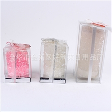 婚庆用品玫瑰欧式浪漫套餐创意香薰无烟蜡烛批发玫瑰花柱蜡烛