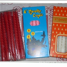 【厂家直供】HD-P01436g10寸罗纹套色蜡烛价优蜡烛