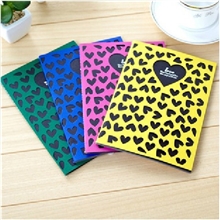 韩国文具apple黑卡纸记事本爱心镂空笔记本CL-5473