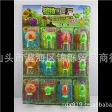 供应植物大战僵尸带弹簧植物大战僵尸玩具弹簧儿童玩具
