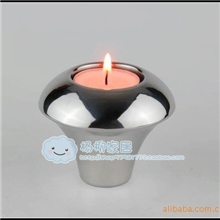 不锈钢烛台蜡烛台双头烛台蘑菇烛台两边可用