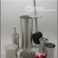 不锈钢卫浴6件套沐浴组卫浴系列马桶刷全砂光