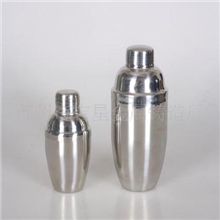 供应高品质抛光镀银不锈钢酒吧调酒器