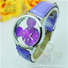 【最爆版！】镂空米奇皮带时尚手表/活动促销礼品