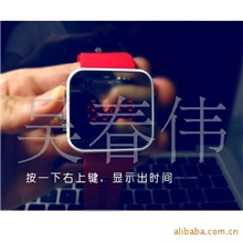 厂家直销LED镜面手表韩国时尚电子表硅胶手表led手表礼品混批