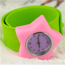 厂家热销星星造型拍拍手表卡通拍拍手表儿童拍拍表