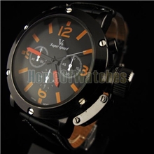 外贸系列男士个性时尚手表大表盘石英表欧美热卖装饰男表