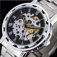 外贸系列男士时尚休闲钢带机械手表商务男表