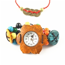 【淘宝爆款】供应韩版男女手表时尚椰壳手表地摊一手货源手表