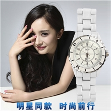 380元包邮|正品DIGU独家预售白色高档陶瓷对表时尚手表82Z