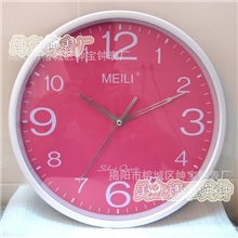 【新货上市】彩色圆形钟广告礼品钟钟表PLASTICCLOCKS钟表厂