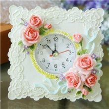 厦门座钟厂家批发树脂材质欧式田园桌面时尚创意礼品儿童卧室客厅