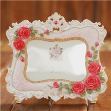 韩田园风格6寸玫瑰创意相框欧式宫廷奢华树脂工艺相架新婚礼品