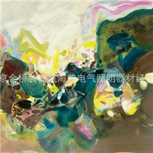 供应专业画师纯手绘收藏画作博物馆近代朱德群抽象油画油画批发