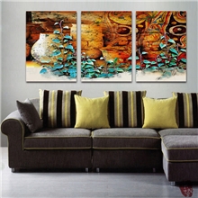 【低价直供】无框画三联工艺画风景装饰画墙壁壁画挂画