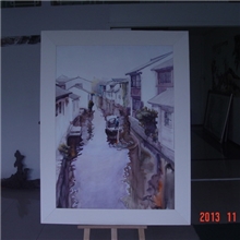 正品纯手绘水粉画