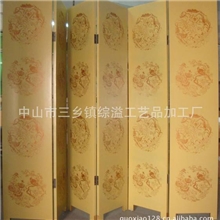 金箔画漆画屏风折叠屏风家居屏风办公室屏风酒店餐厅隔断屏风