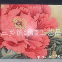 沙发背景墙壁画木制中式会议室客厅餐厅办公室酒店大型装修壁画